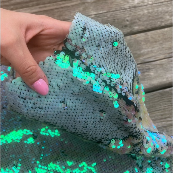 ZARA Sequin BARBIE Core Short Statement Skirt Size women’s Small - Picture 5 of 12